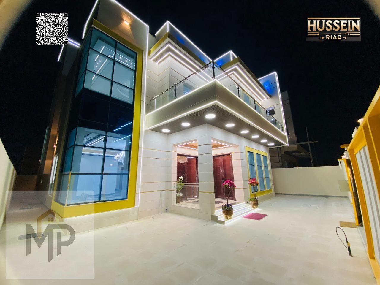 A very luxurious villa with very large spaces, including fully equipped central air conditioning, a full stone facade, and very luxurious interior