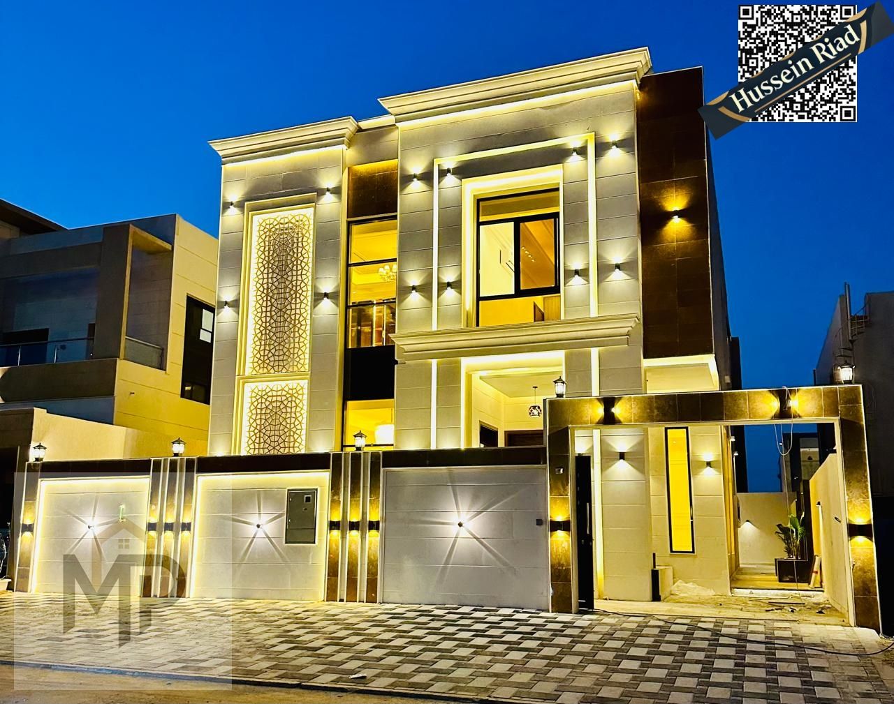 For sale in Al Zahya area, deluxe finishing, villa, including registration fees, at a negotiable price, free ownership for all nationalities