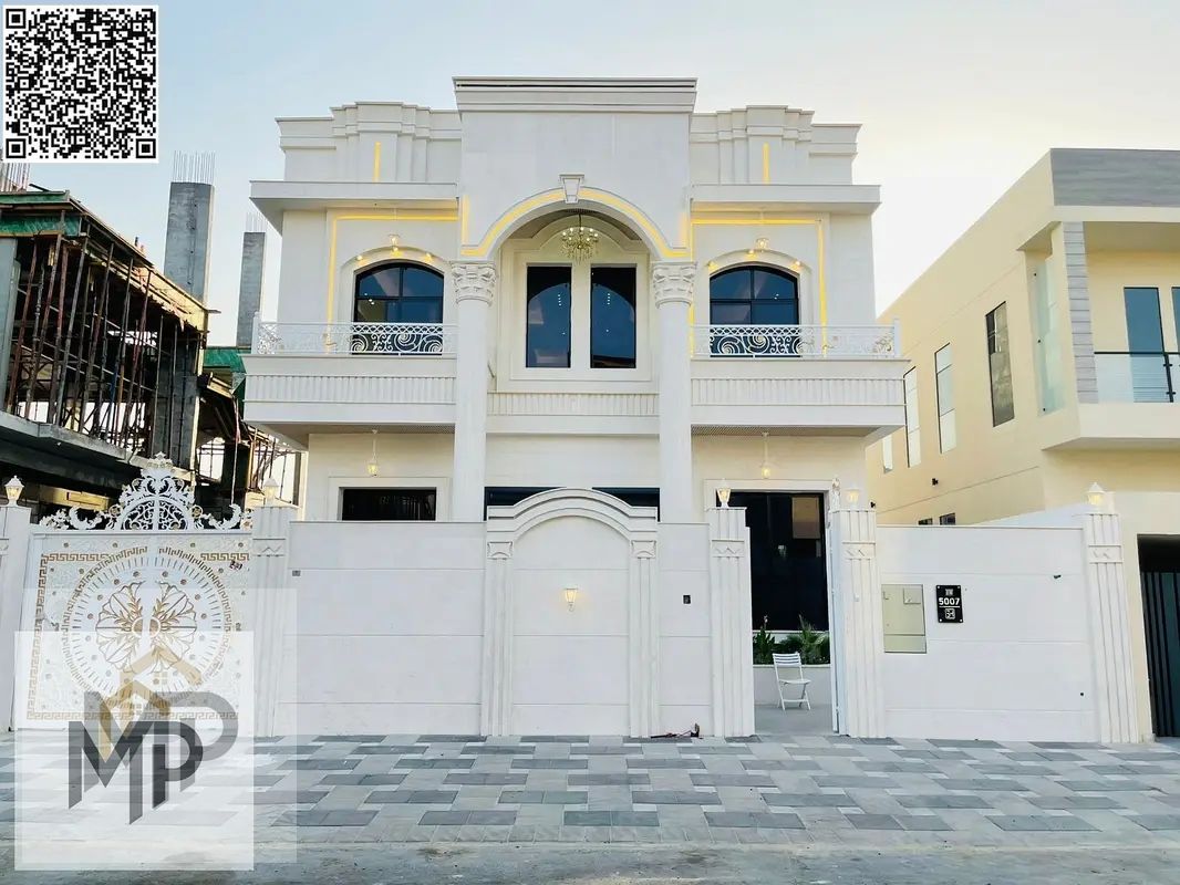 For sale, a luxurious classic villa in Al Yasmeen - Ajman. Elegant design - strategic location - high-quality finishes.