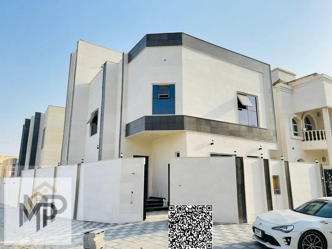 Two-story corner villa with a roof for sale in Al-Yasmeen, behind the garden