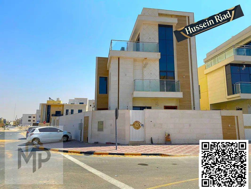 Corner villa with luxurious finishing and central air conditioning, including water, electricity, and AC units.