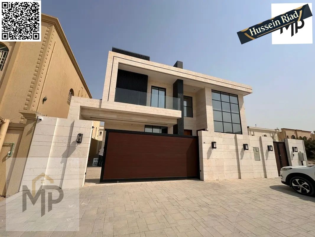 Modern design and spacious layout: 5 master bedrooms/2 living rooms villa in Al Rawda 1. Price includes electricity, water, and air conditioning.