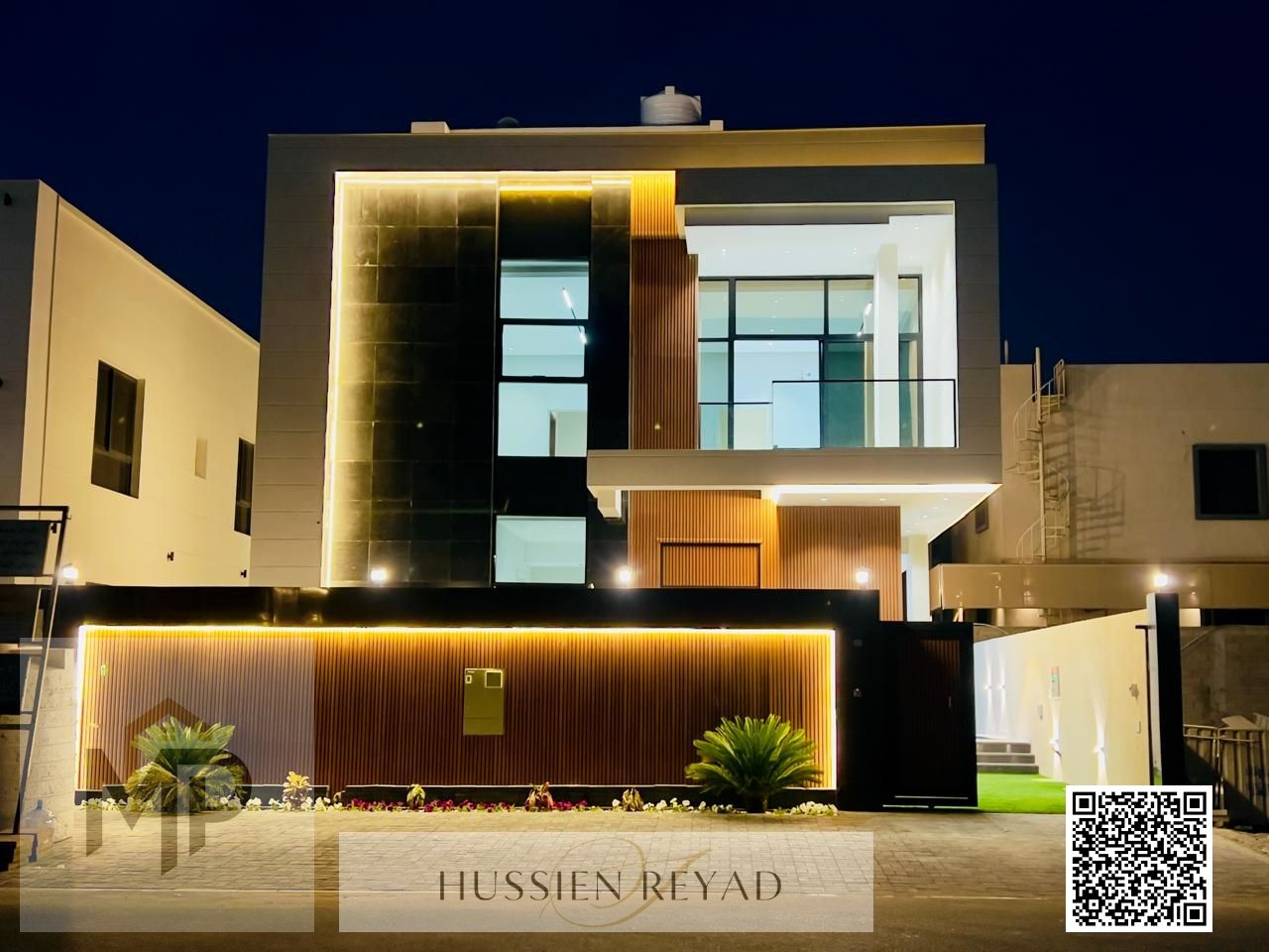 A modern architectural masterpiece embodying luxury at its finest, this elegant villa boasts a striking contemporary design, comprising two floors plu