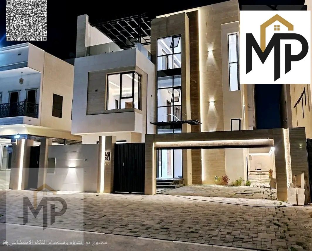 Own a modern, luxurious villa directly from the owner, including air conditioning, electricity, and water. Spacious areas and high-end finishes.