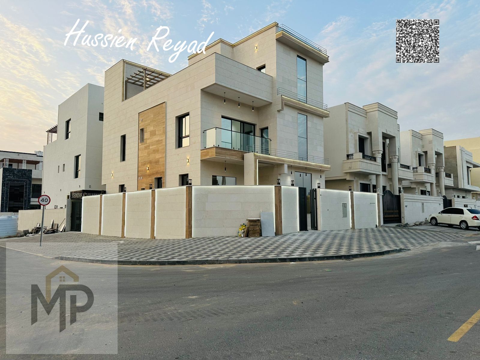 A unique opportunity to own a luxurious modern villa in an exceptional corner location in the Al-Haliou area, at a price inclusive of all fees. Enjoy