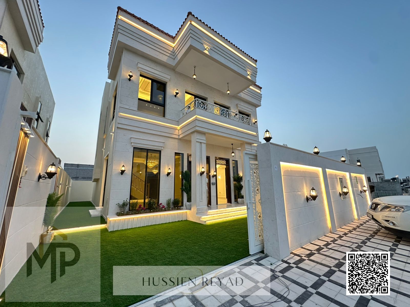 Villa for sale - two floors - with a spacious yard and negotiable price - near Sheikh Mohammed Bin Zayed Road - freehold ownership for life for all na