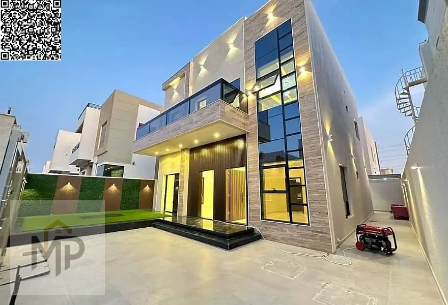 Villa with all registration and ownership fees included, on the main street, ready to move in, in one of the most prestigious areas of Ajman, freehold