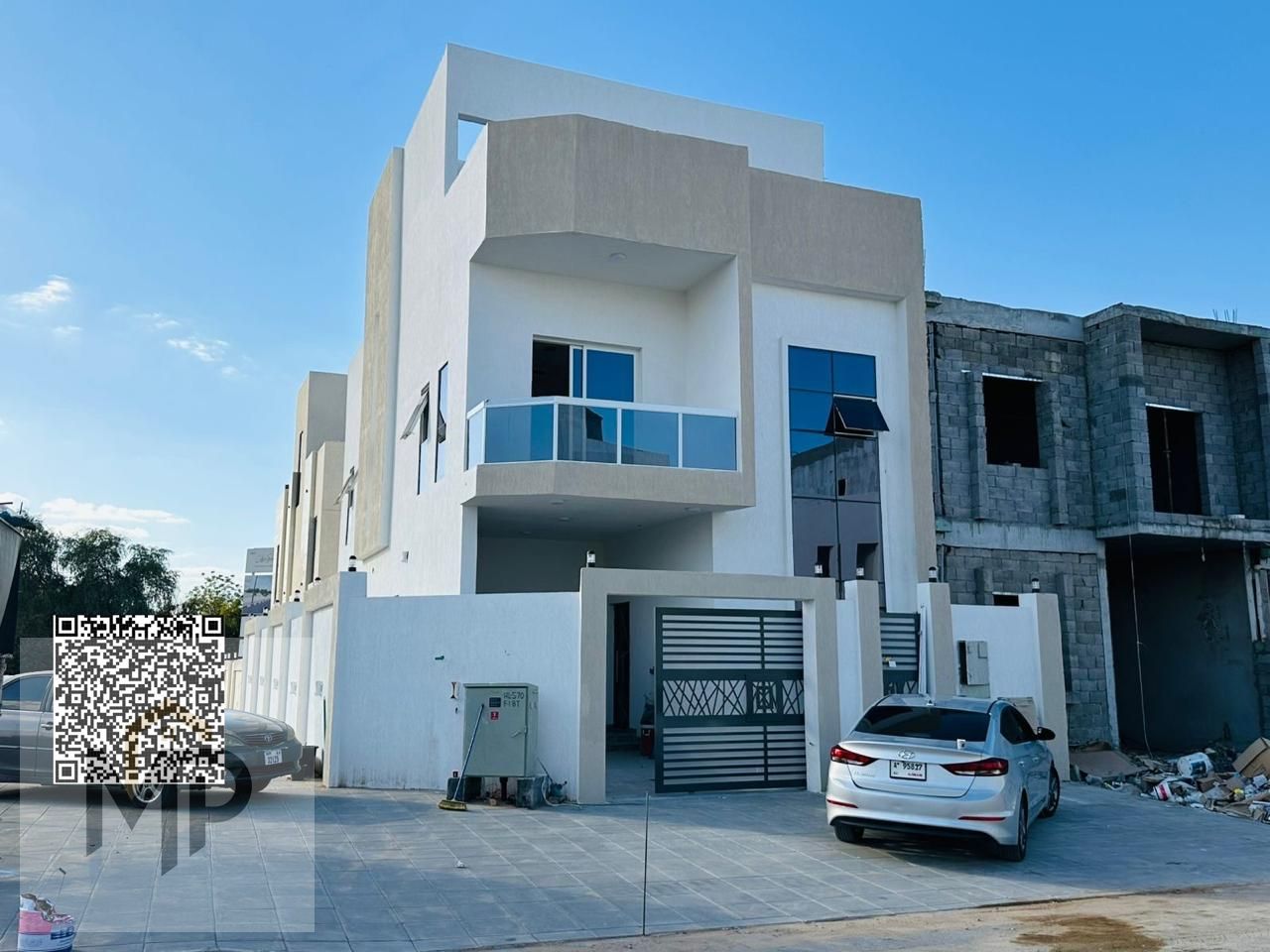 For sale villa - two floors & a large yard - close to Sheikh Mohammed bin Zayed Street - free ownership for all nationalities for life - with the possibility of easy bank financing