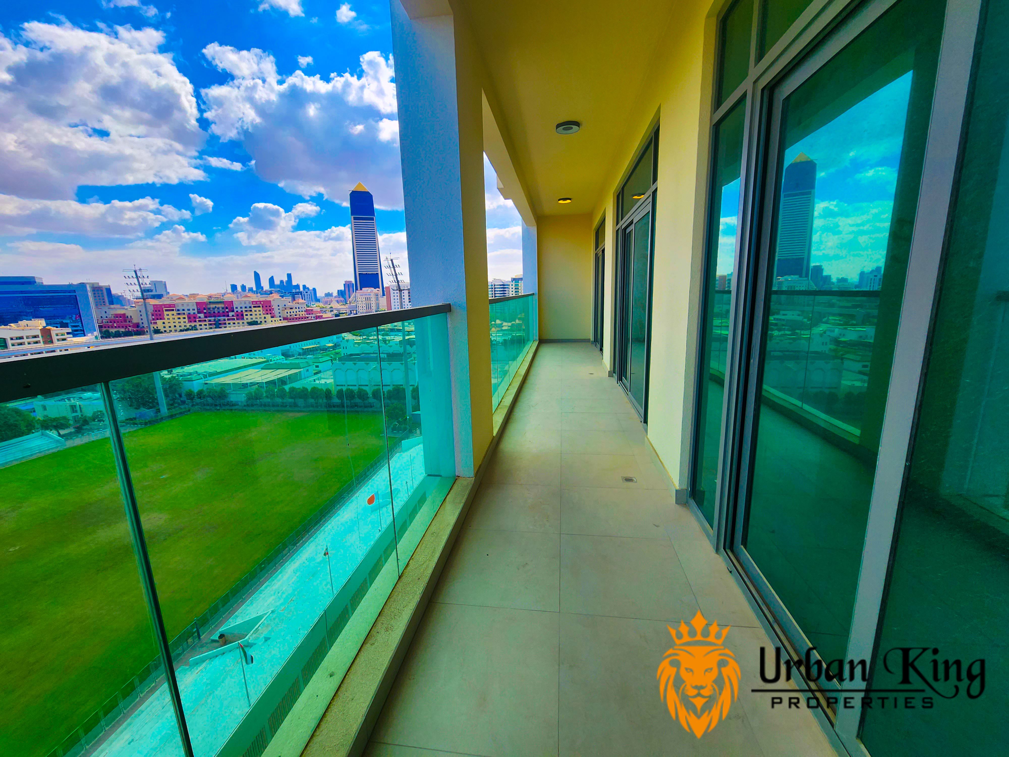 Green View | Huge Balcony | With Kids Play Area And Gym Pool