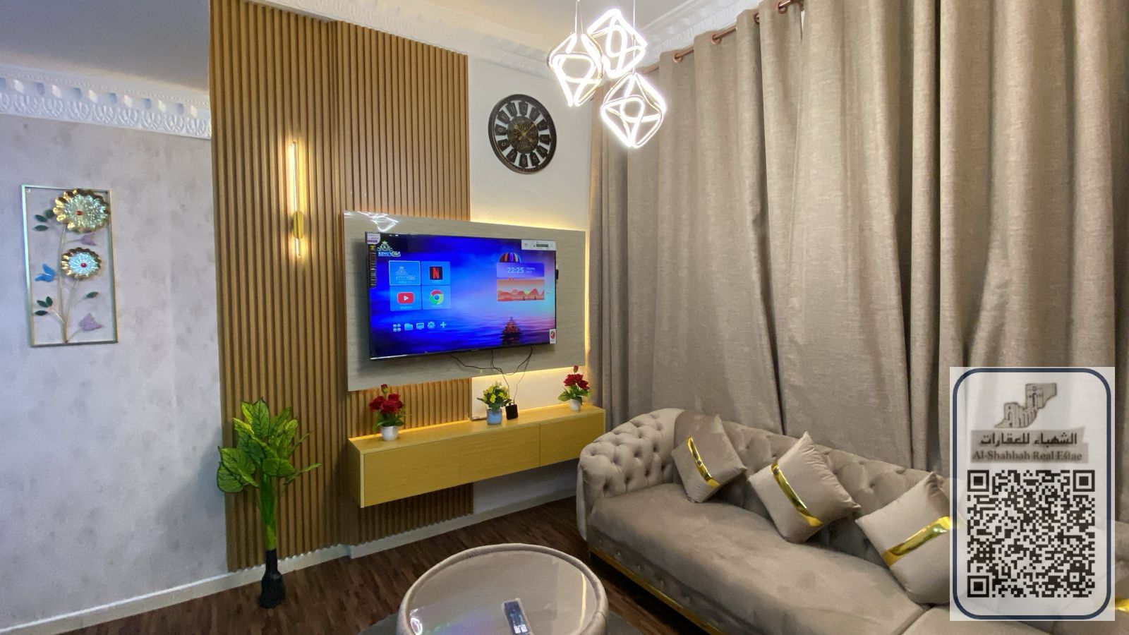 Furnished one-bedroom apartment with all bills included, with parking, on the Dubai and Sharjah exit.
