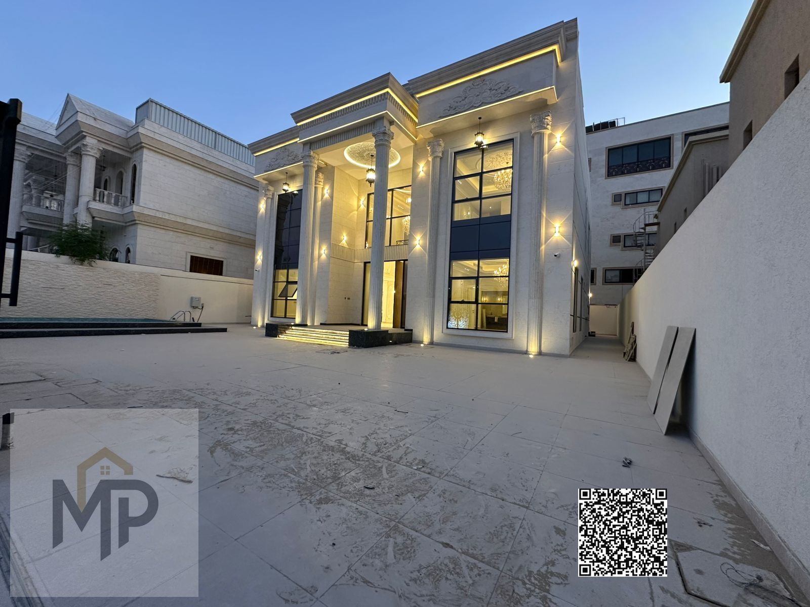 Own a villa in one of Ajman's most prestigious areas, with a classic design and a price that includes registration fees and air conditioning, next to