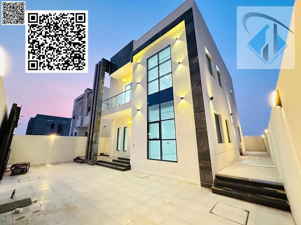 Villa for sale, freehold, open to all nationalities, near Sheikh Mohammed Bin Zayed Road, including registration and ownership fees.