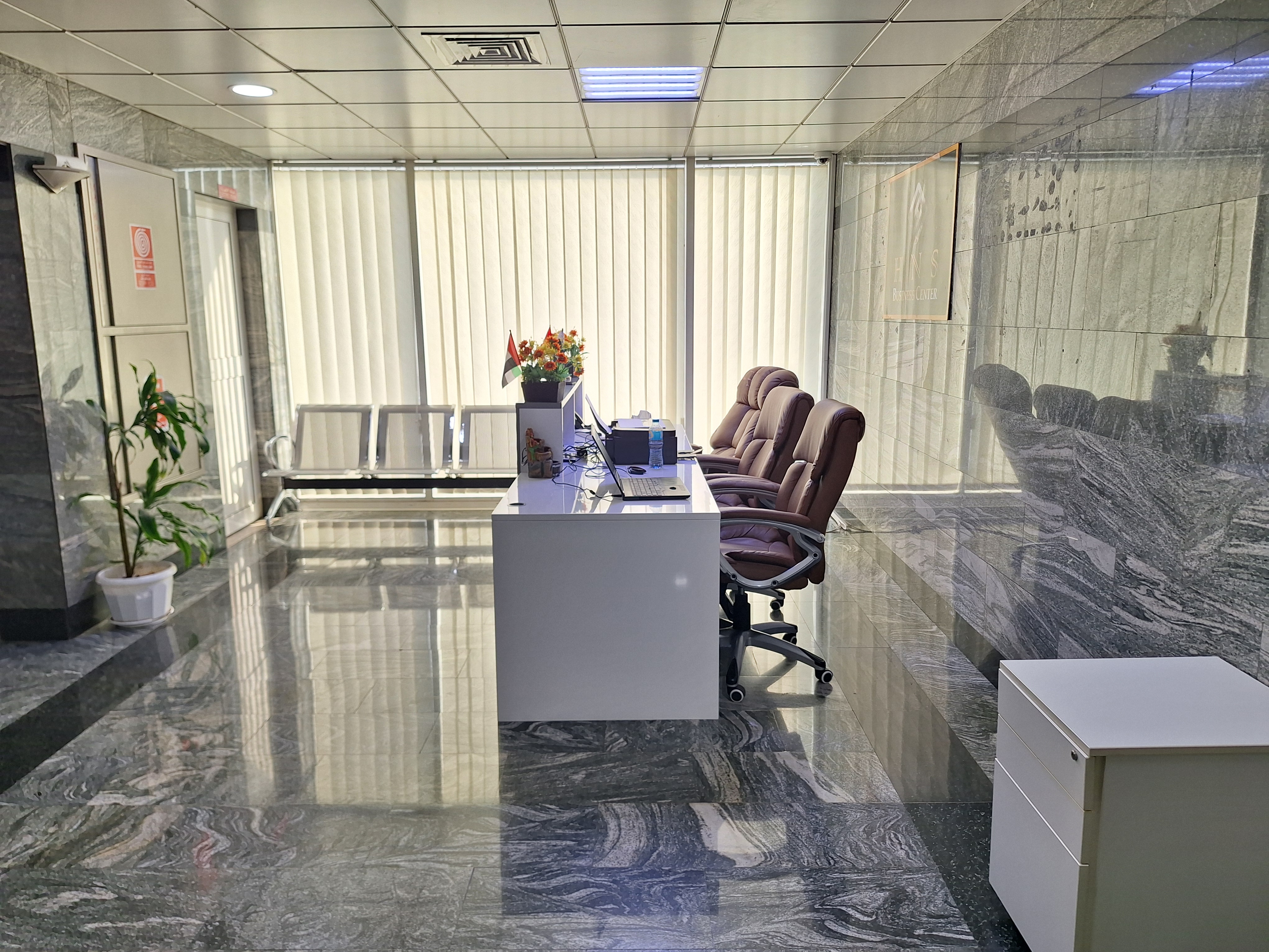 Office in Garhoud | Near Metro @ 23,000 AED (with attached bathroom) No Comm.