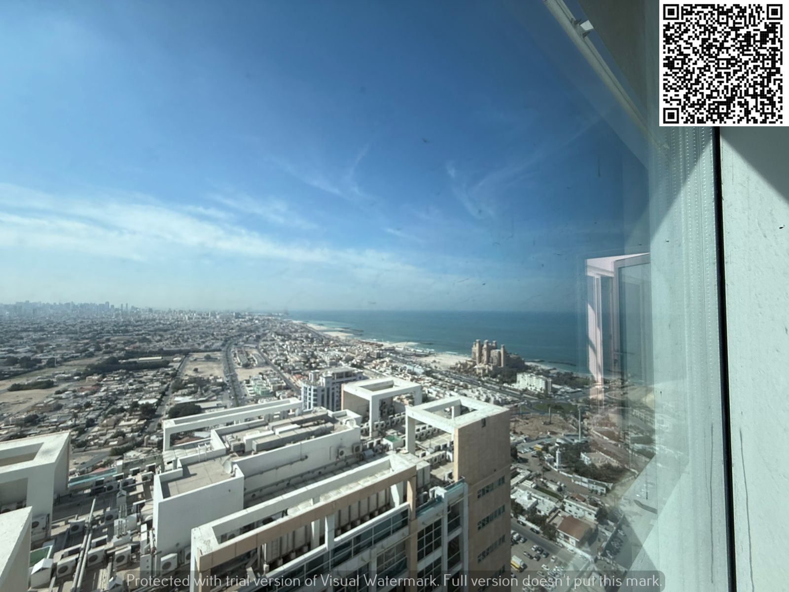 Two-bedroom apartment for sale in Ajman One Towers with open sea view, parking, vacant, 1,750 sq. ft AED 670,000