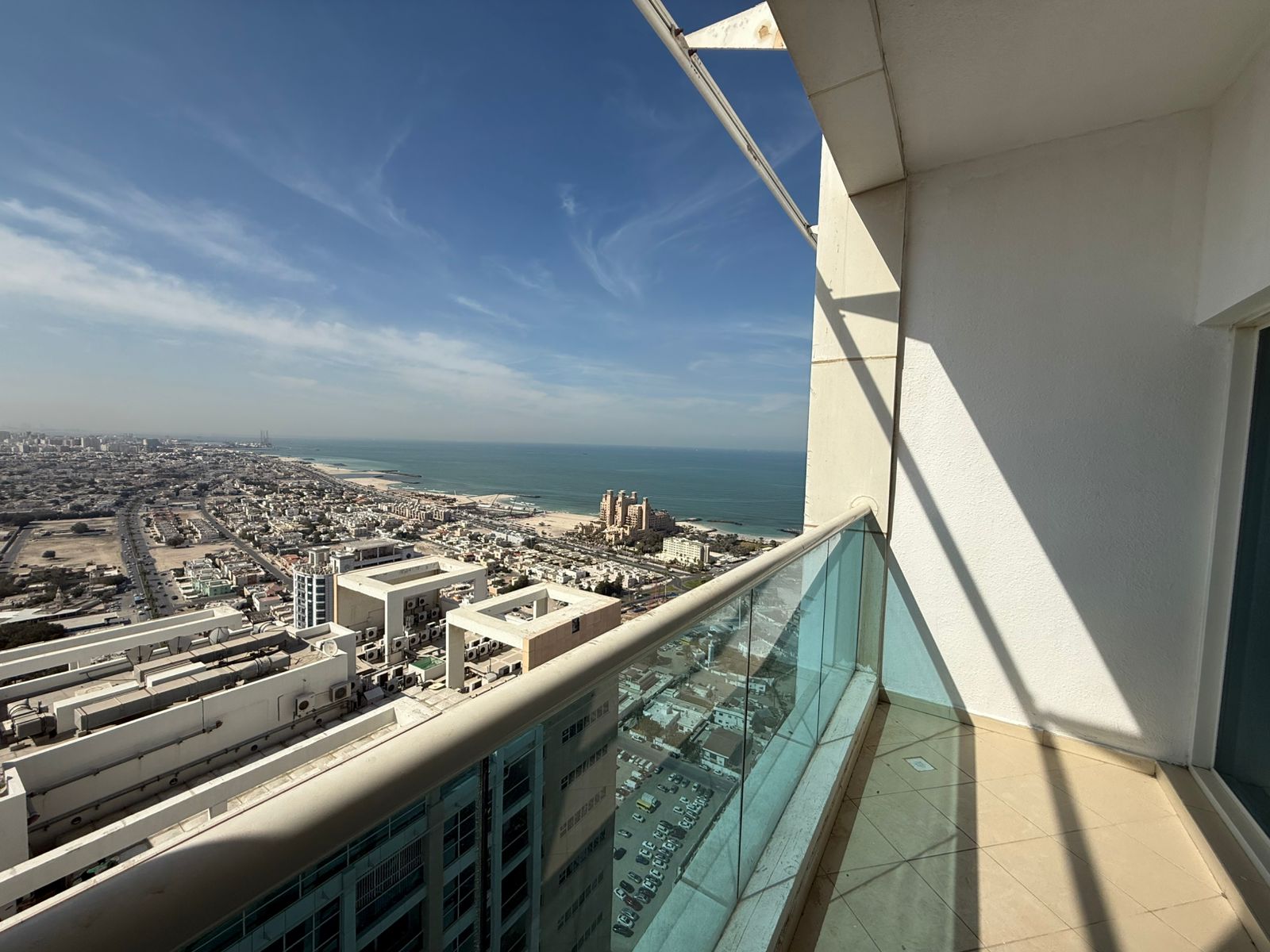 Two bedrooms and a living room for sale in Ajman Towers One with a stunning view
