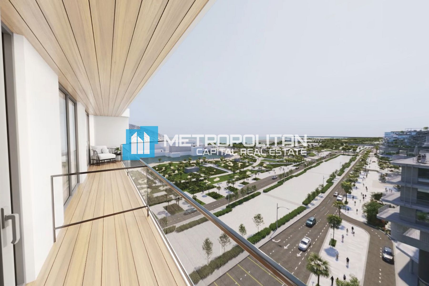 Louvre Museum and Sea View |2BR+Balcony |Freehold