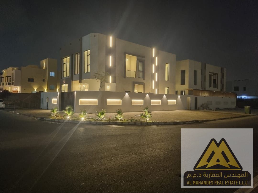 For Rent – New Corner Villa with Large Outdoor Space – Al Yasmeen, Ajman-5 Master Bedrooms-Maid’s Room with Bathroom-120000