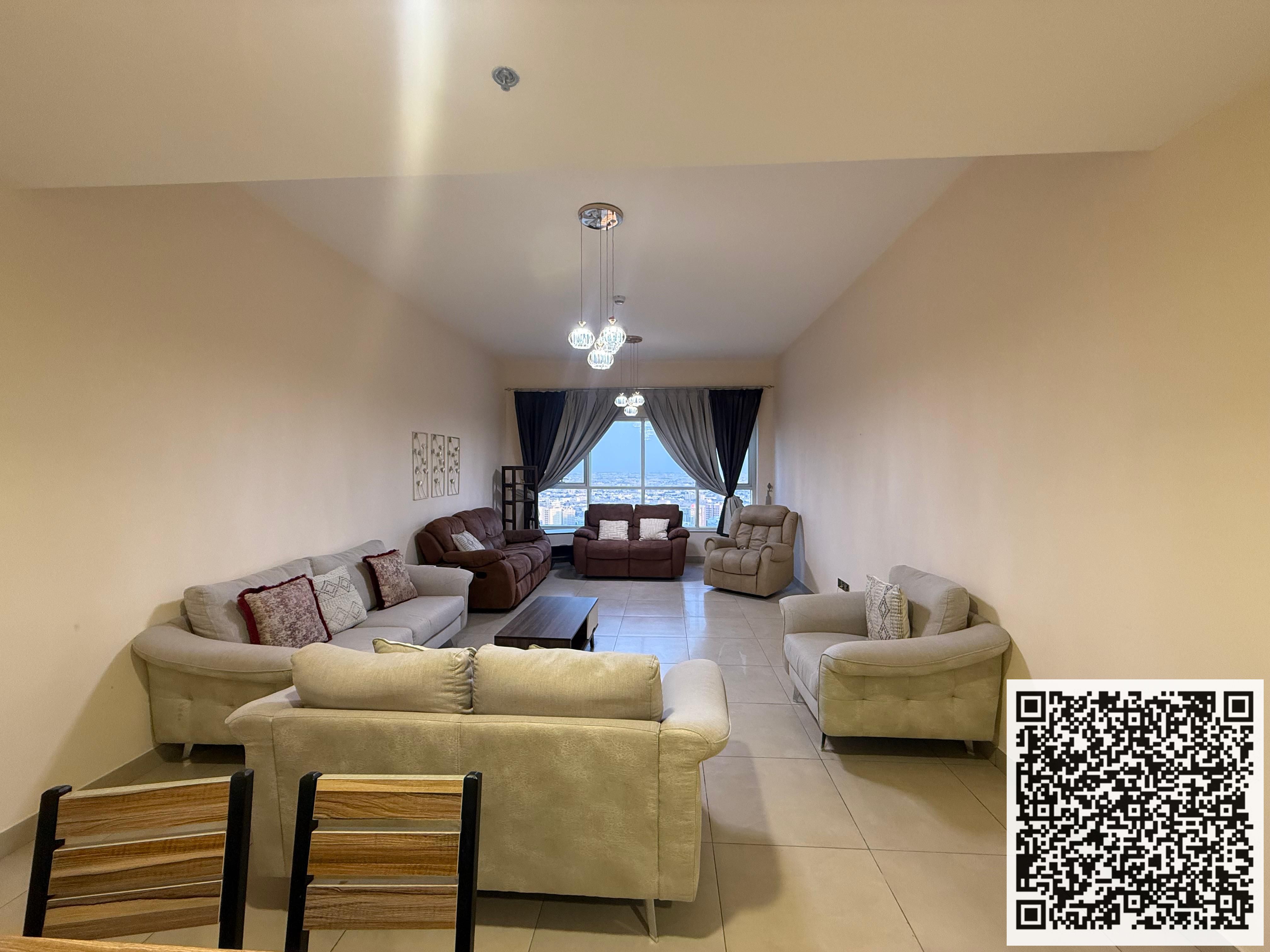For Sale – Two-Bedroom Apartment in Oasis Tower Additional Features: Parking and Fully Furnished
