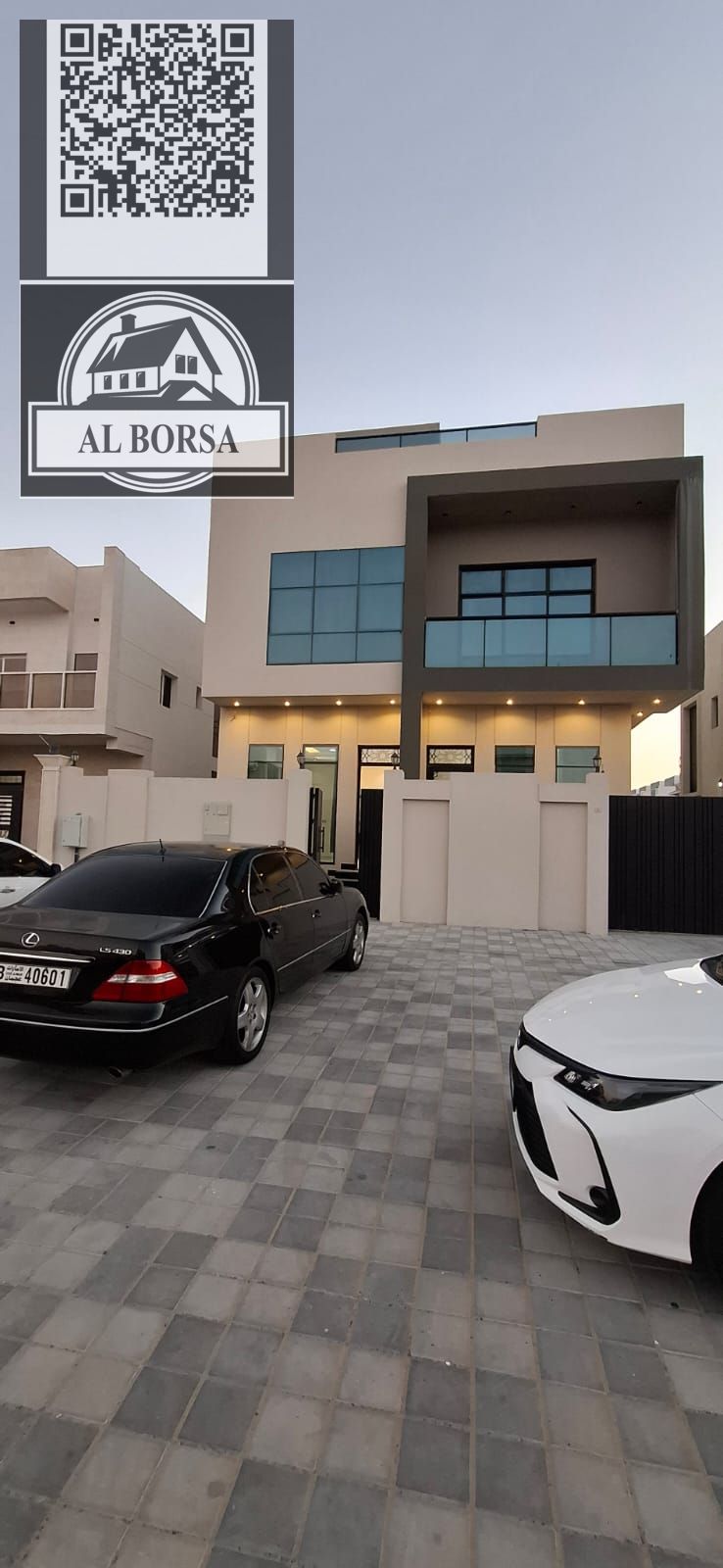 Villa for rent in Al Zahia | 3 floors + roof | 8 master bedrooms | Majlis and living room | Maid's room | 10 bathrooms | AED 120,000 – 4 installmen