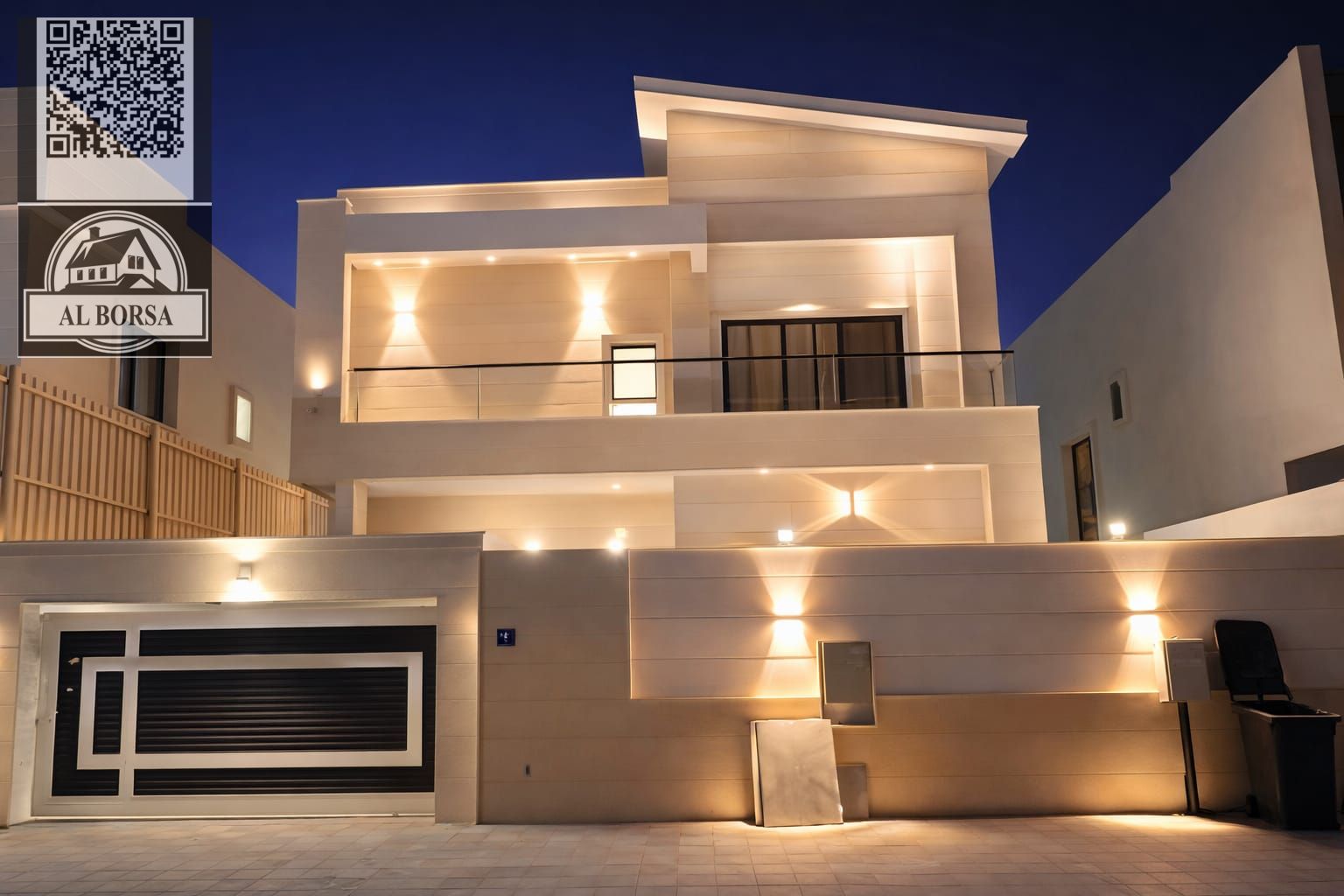 Villa for rent in Al Yasmin | 5 master bedrooms | Living room and majlis | Maid's room | Built-in wardrobes | AED 100,000 - installments