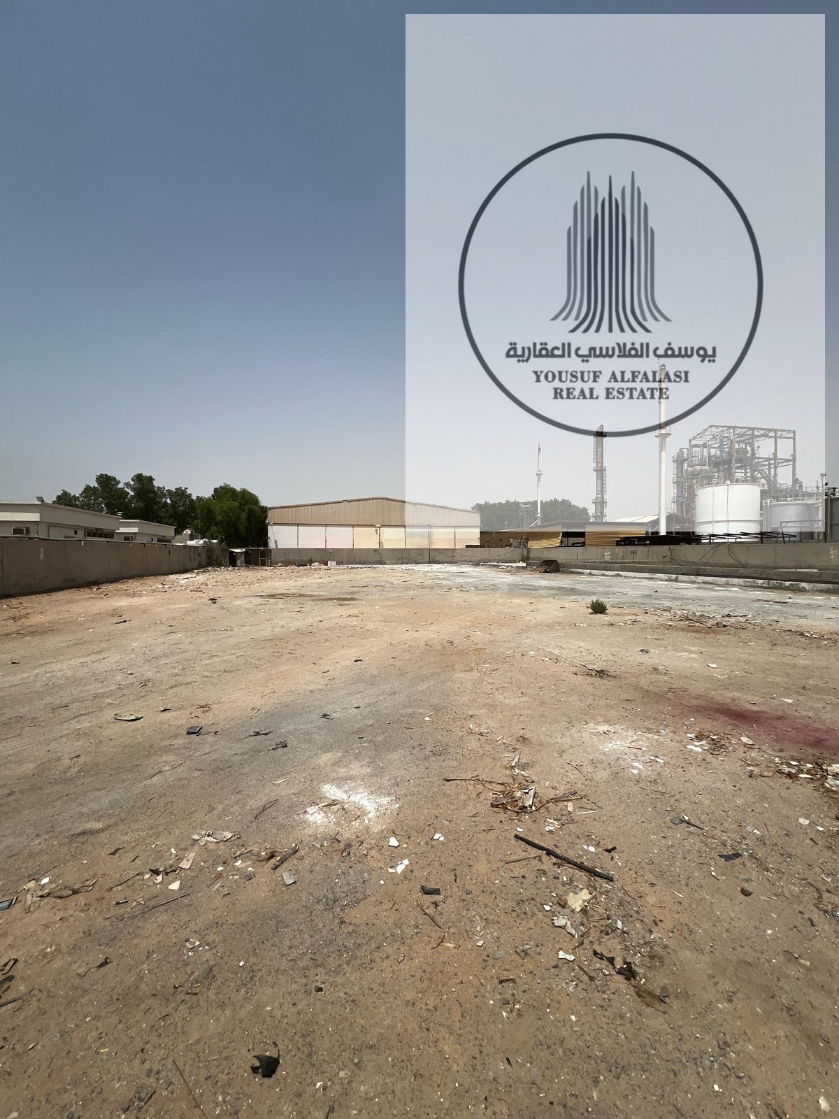 Large Fenced Plot for Rent in Ajman Industrial Area 10000 Sq Ft