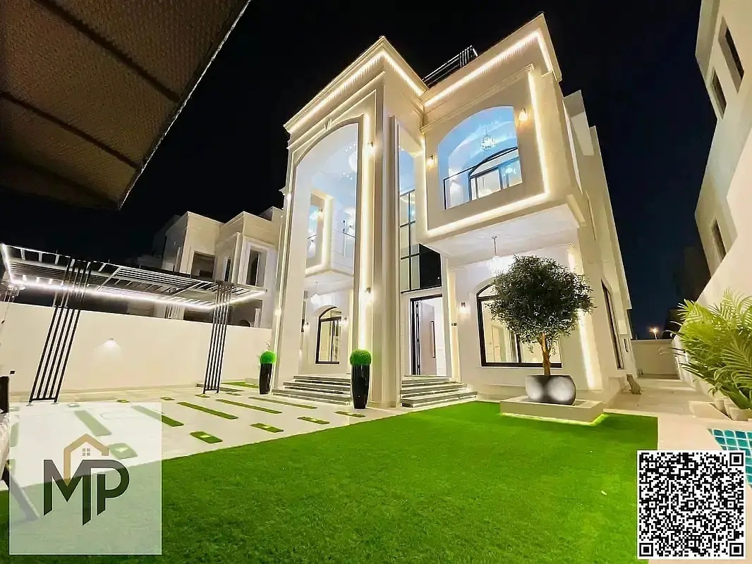 A distinctive classic villa for sale – two floors and a rooftop with central air conditioning. Strategically located directly on Sheikh Mohammed Bin Z