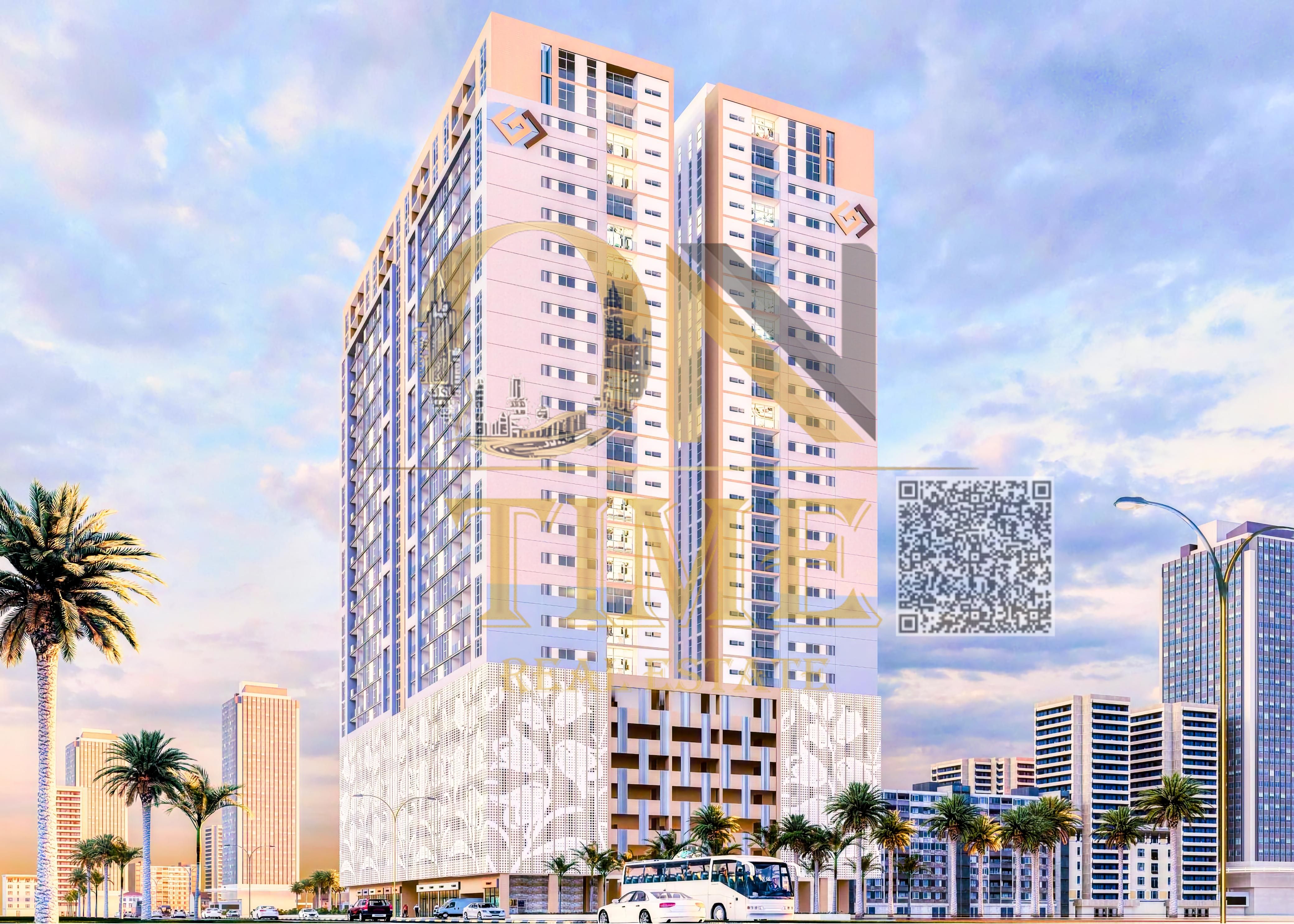 Below Developer Price | Luxury 1-Bedroom Apartment for Sale – Bluebell Residence | Al Amrah – Ajman