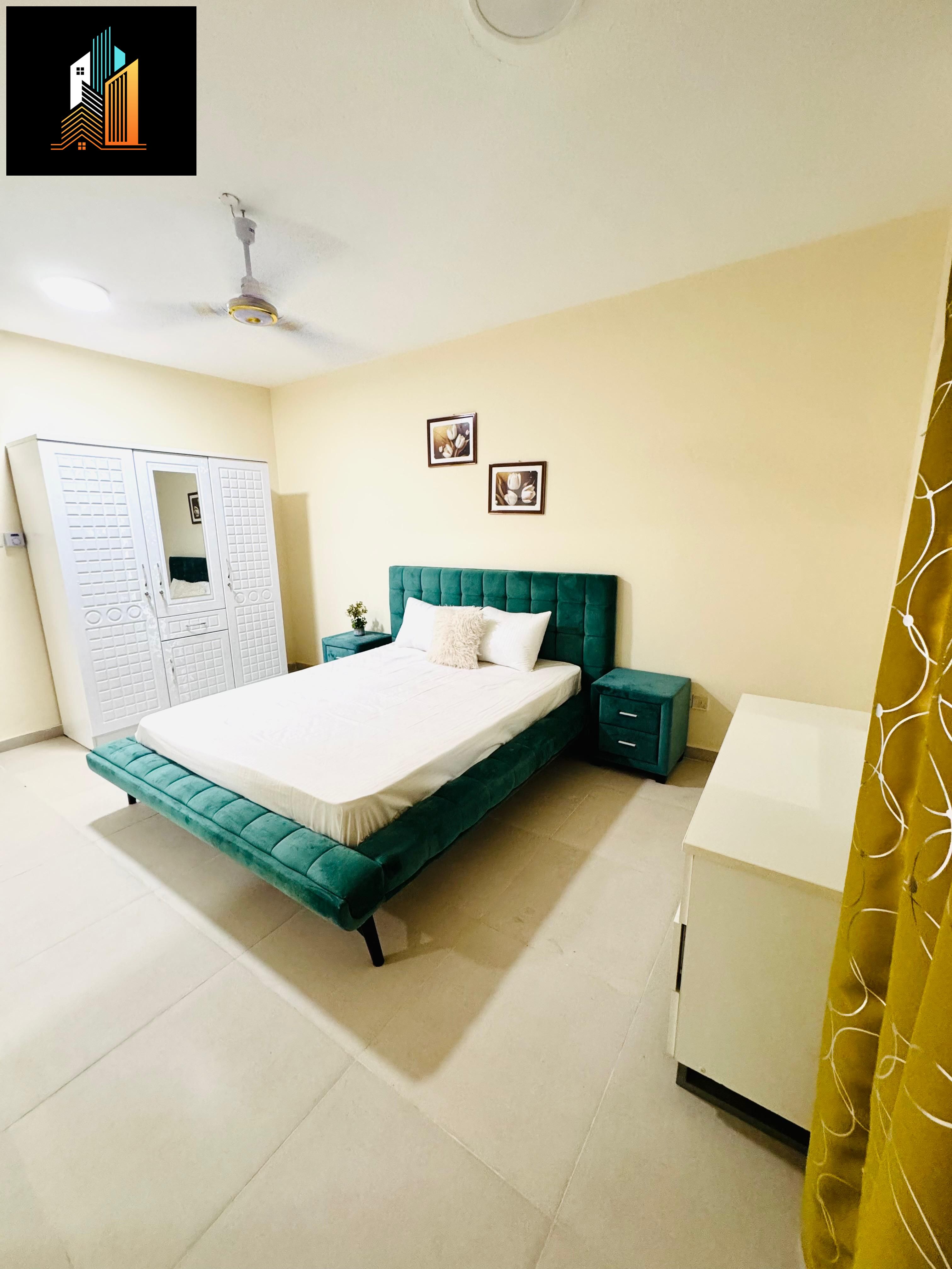 FULLY FURNISHED BEDROOM+LIVING ROOM+BALCONY AND ATTACHED BATHROOM