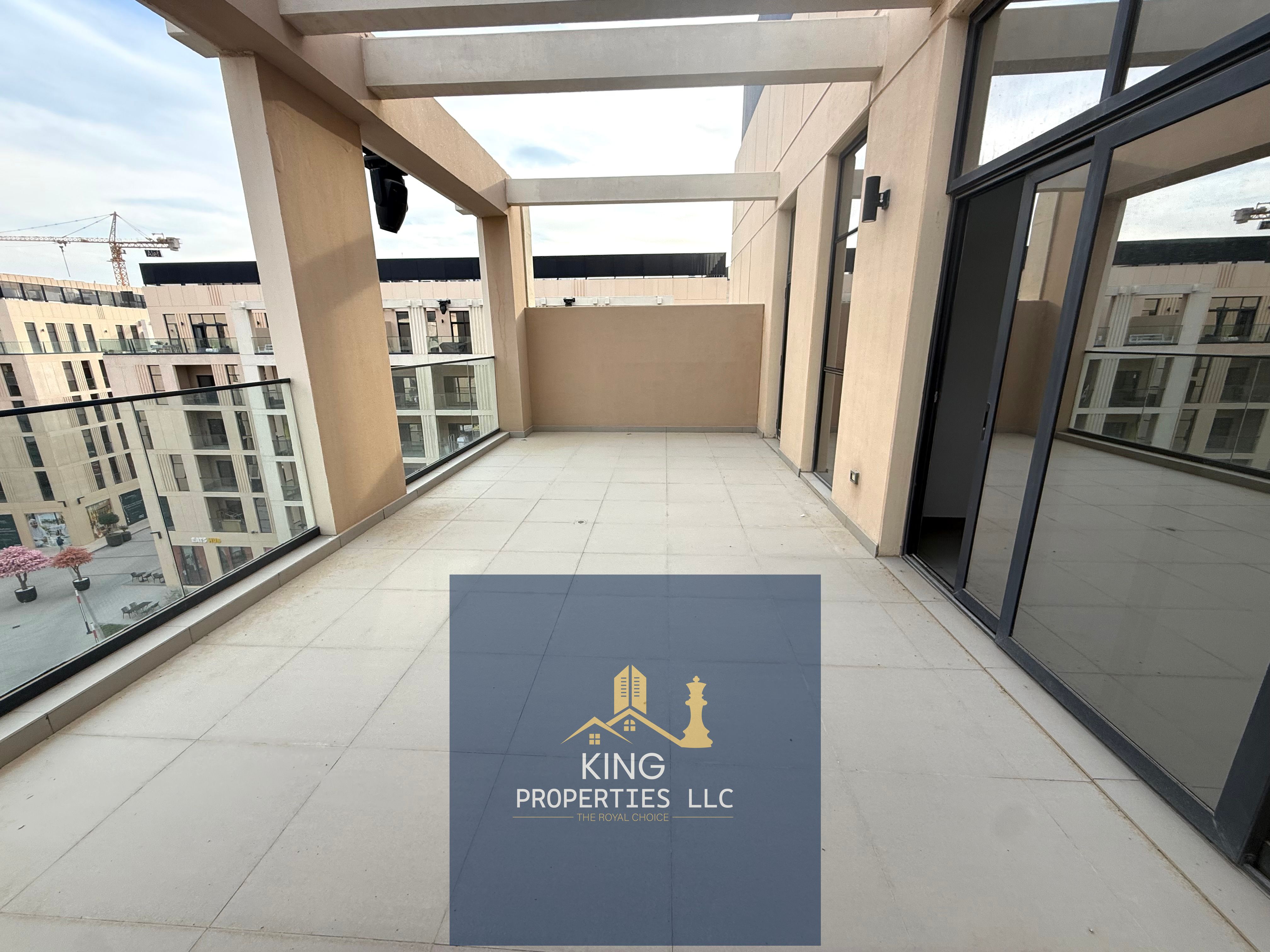 Brand new 1 bhk with big Tarees for rent Al mamsha Sharjah