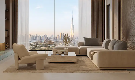 Below Market 2BR Apartment | Binghatti Ivory | Main Road Living fully finished partial view