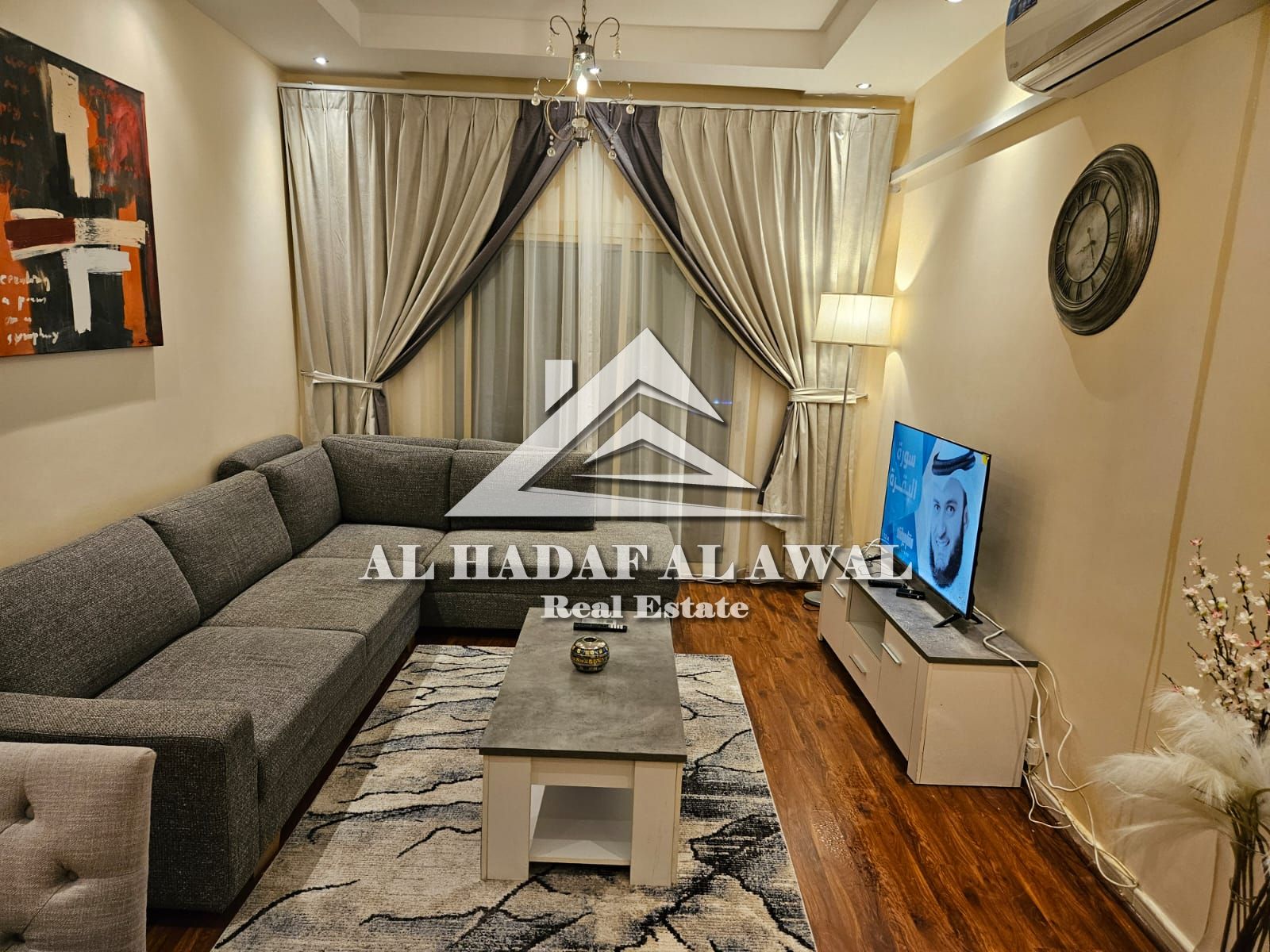 Two bedroom hall in Al Taawun good layout and finishing prime location close to all services ready for rent annual rent 6200 AED including internet se