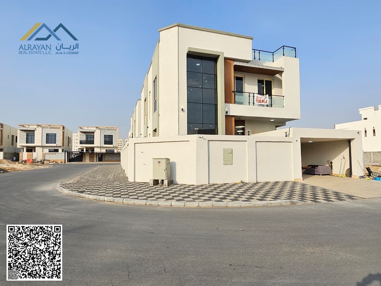 2 Corner Villa for Sale in the prestigious Al Yasmin District, Ajman