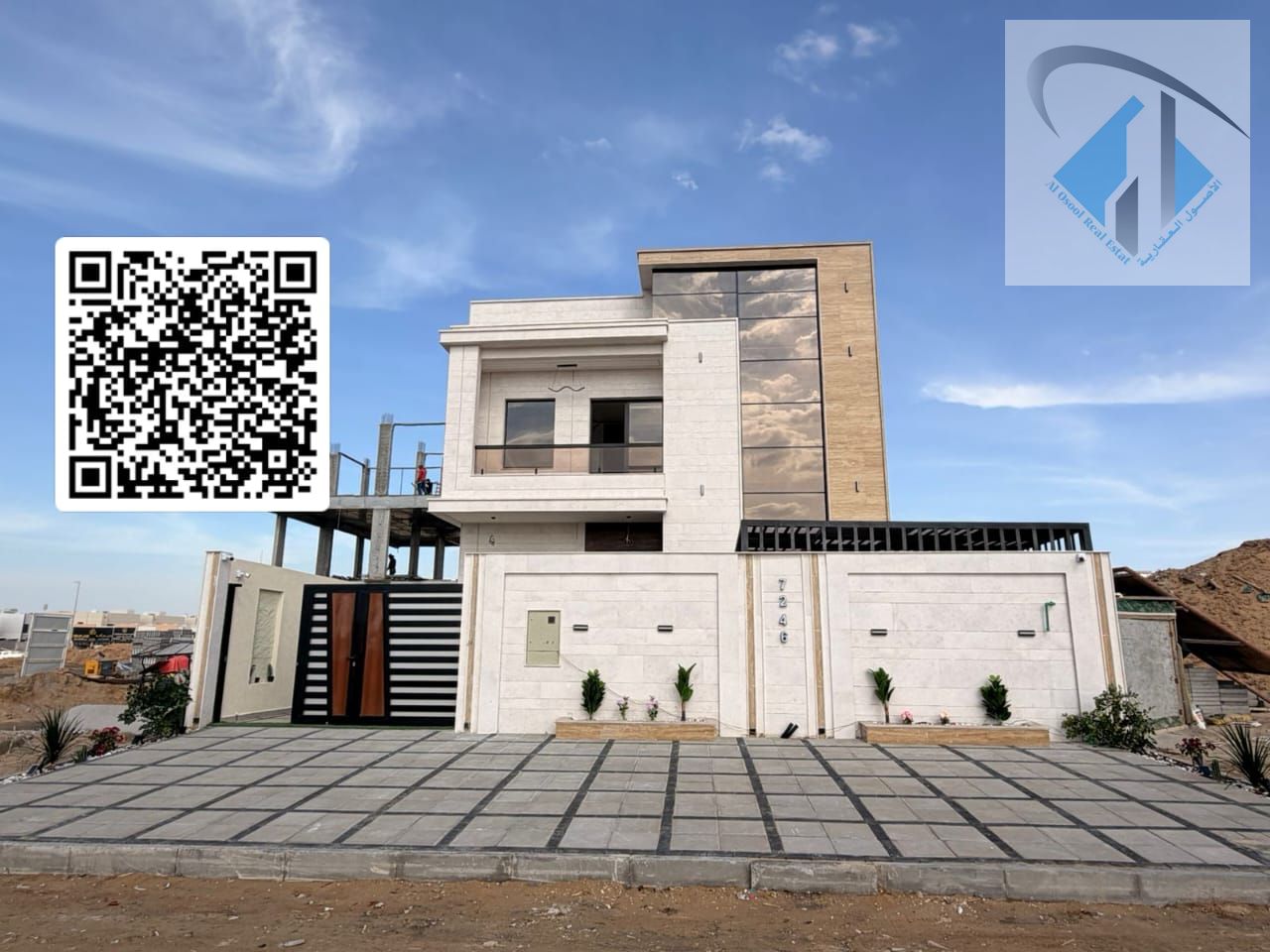 Villa in Ajman's most prestigious area, freehold, with all registration and ownership fees included.