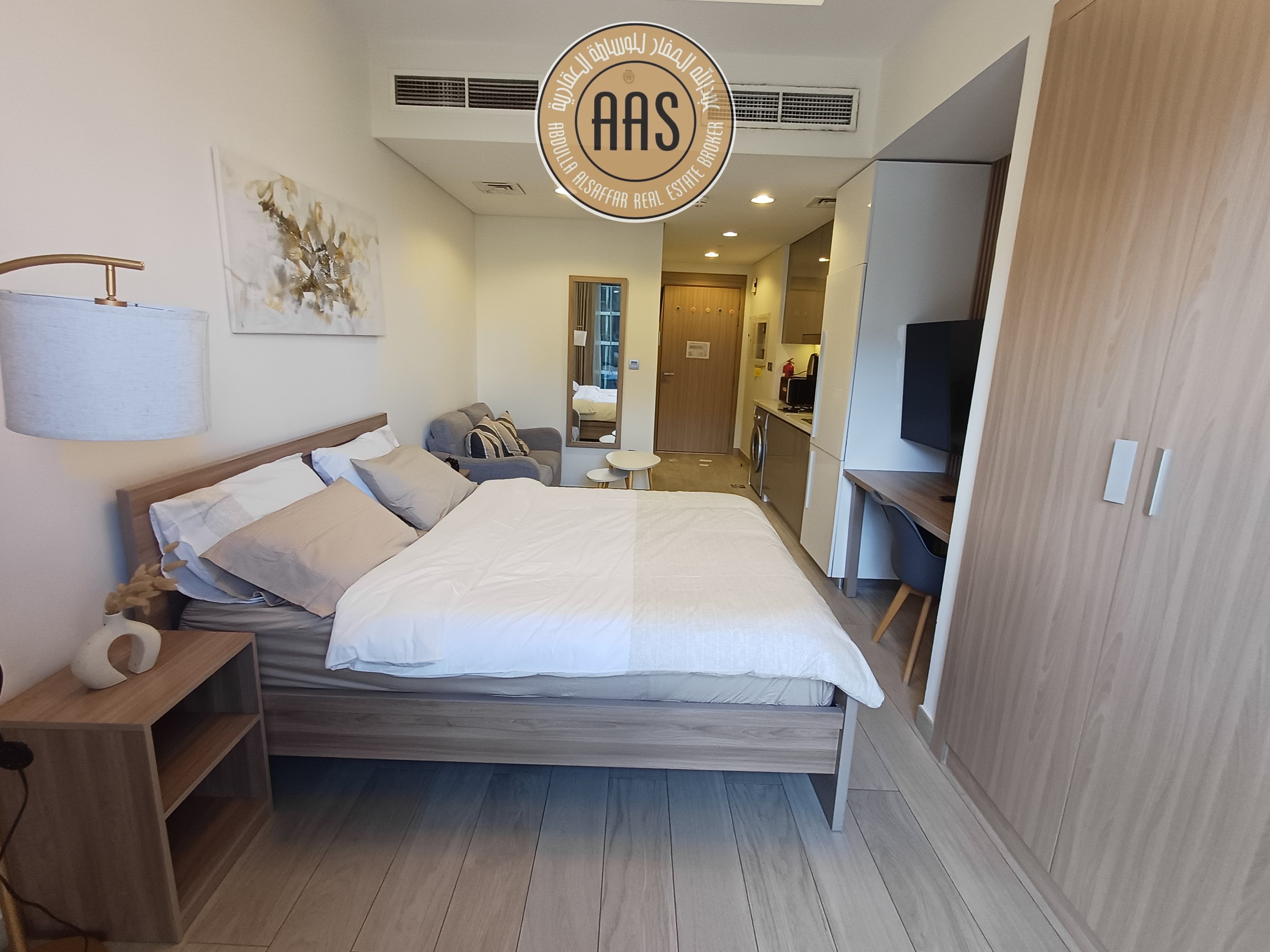Fully furnished Studio apartment with chiller-free only 66k ready to move