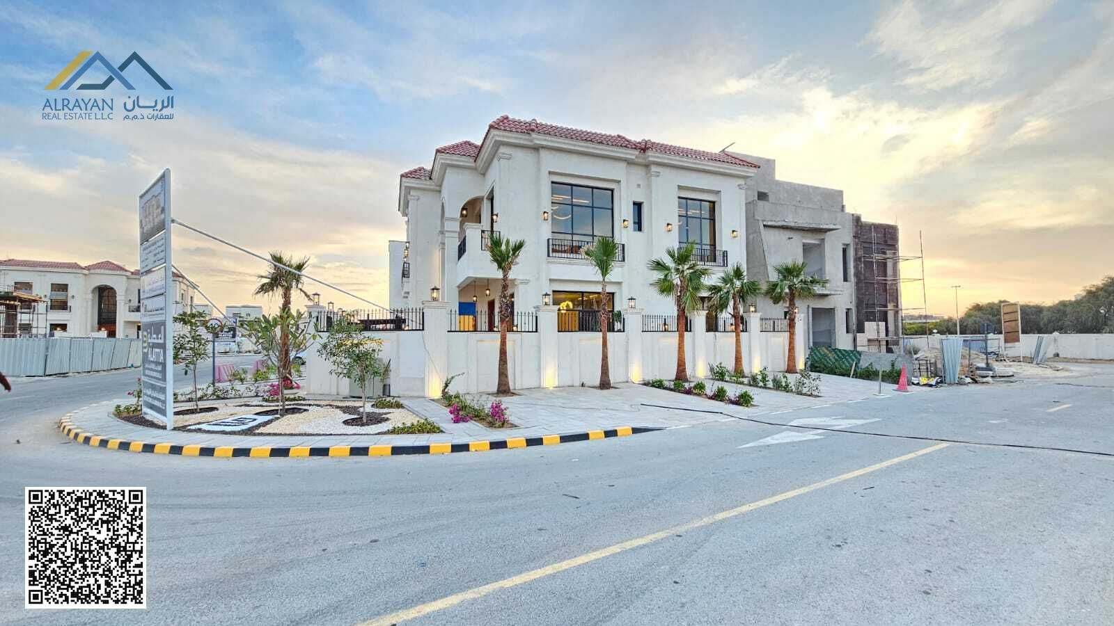Villa for sale in the prestigious Al Yasmin area, Ajman. Own your dream home in the most desirable location, with the finest finishes and the best pri
