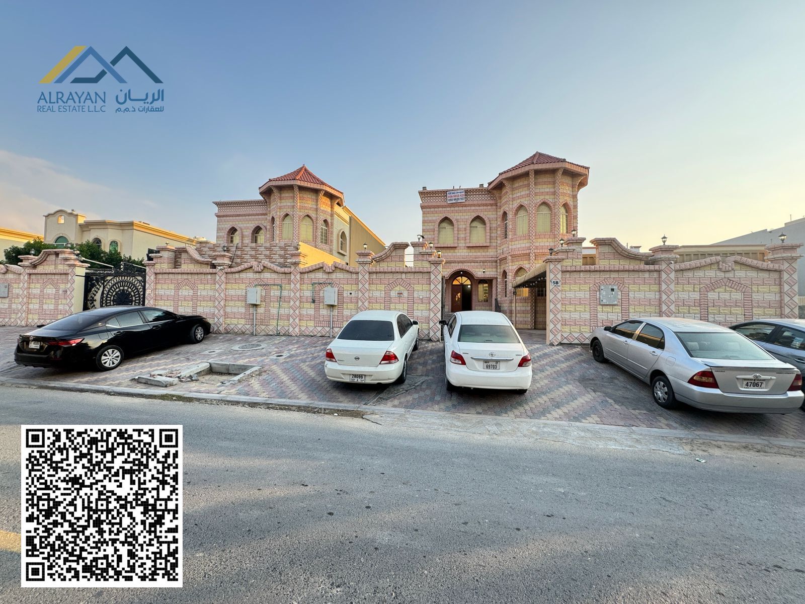 Modern villa in a prime residential location, price includes electricity, water, air conditioning, and furnishings.