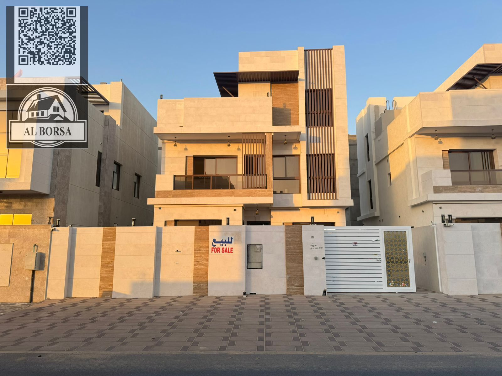 One of the most luxurious villas in Al Zahia, Ajman for sale | 5 master bedrooms | Luxury finishing | Freehold ownership for all nationalities