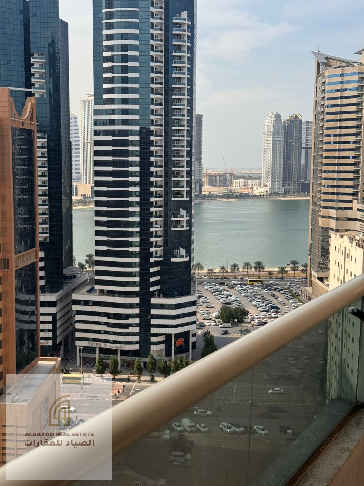 Two bedrooms and a living room for sale in Al Taawun with a distinctive view