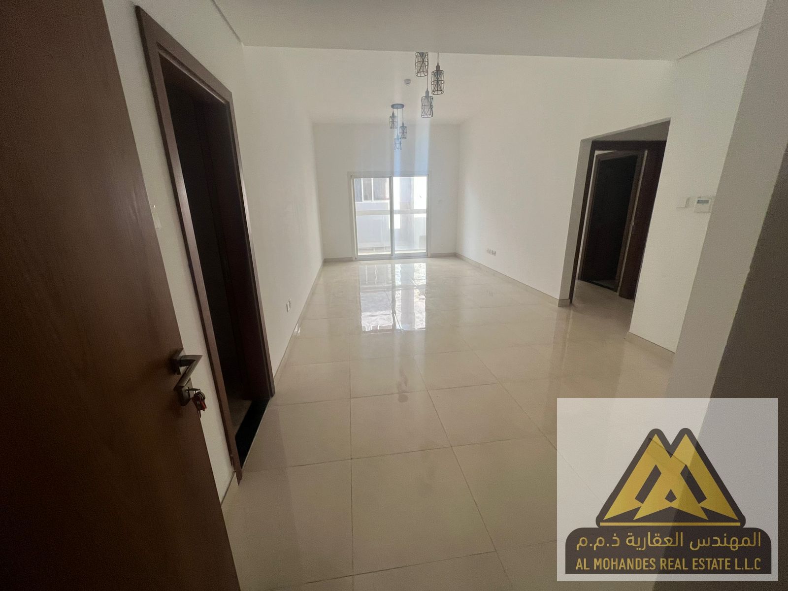 One bedroom and living room, master suite with balcony, large area, 2 bathrooms