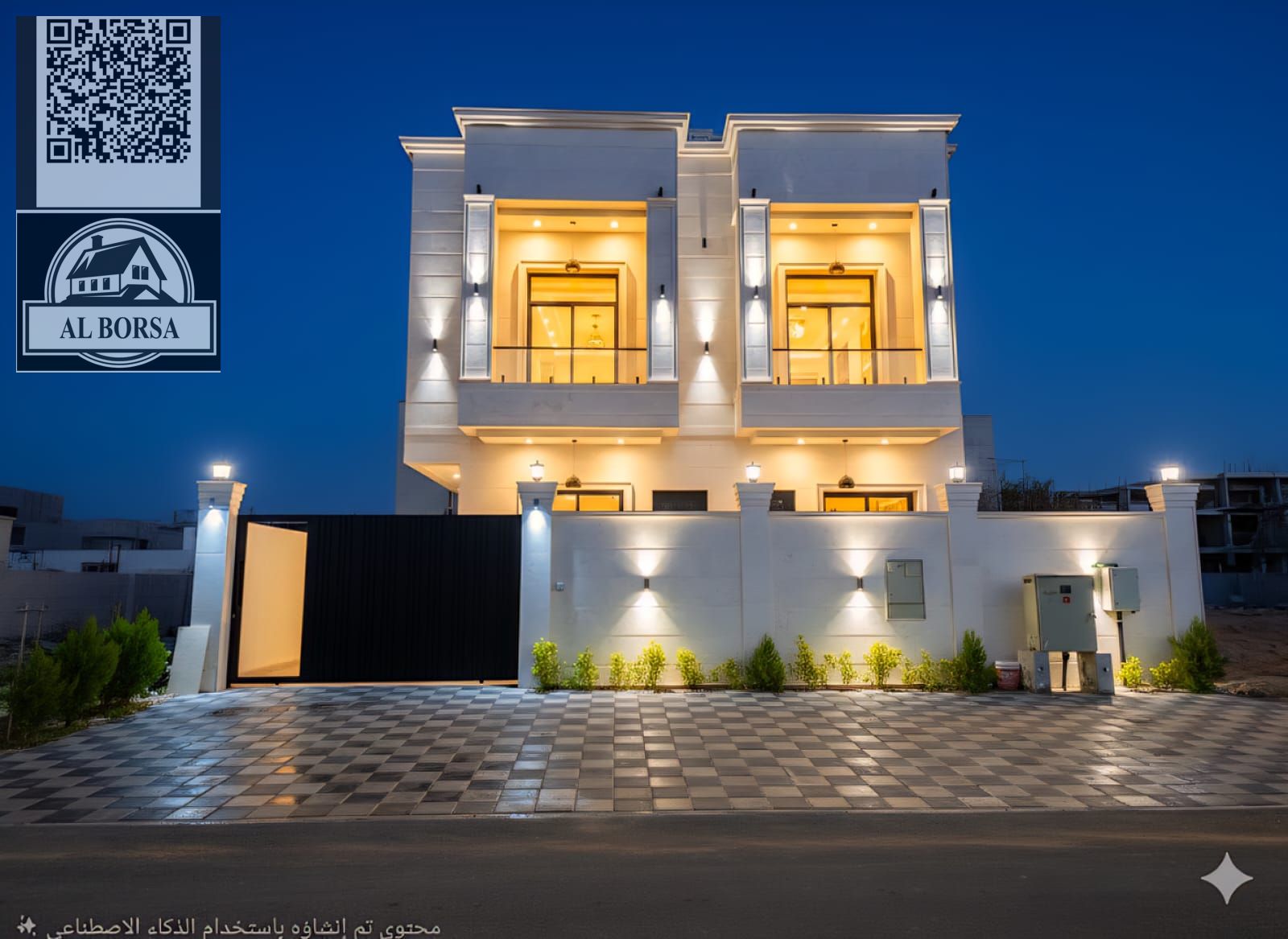 Villa for rent in Al Helio 2 | 6 master bedrooms | Majlis and living room | Ground floor + First floor + Roof | AED 130,000 – 4 installments