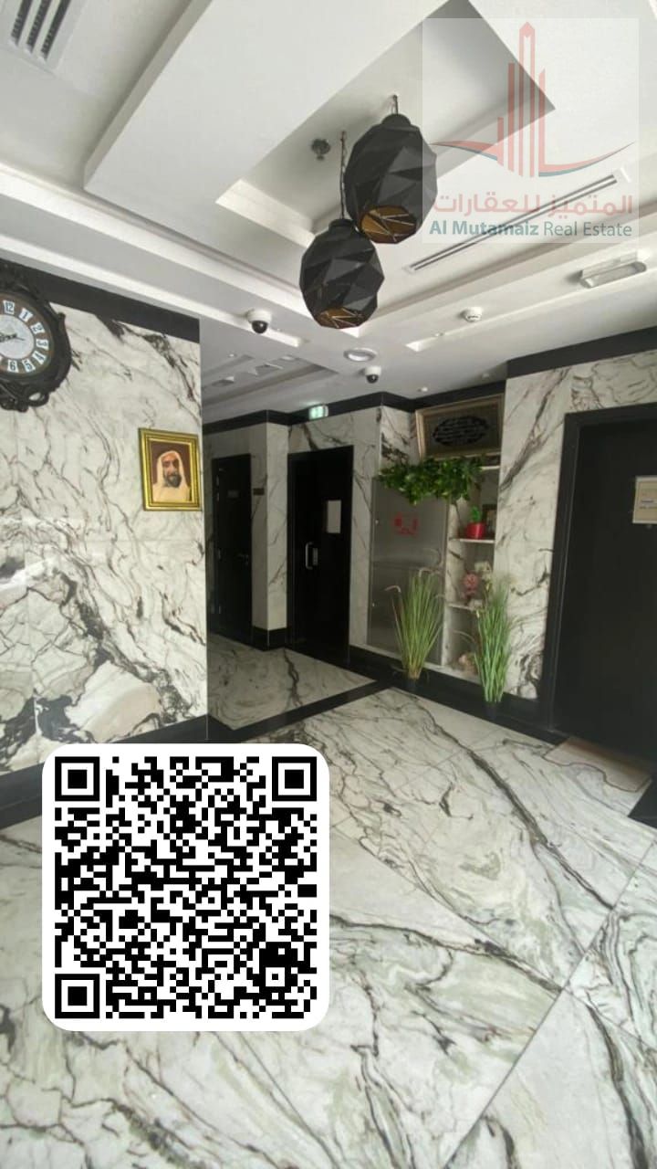 Two bedrooms and a living room with a balcony, large area, excellent location, for annual rent