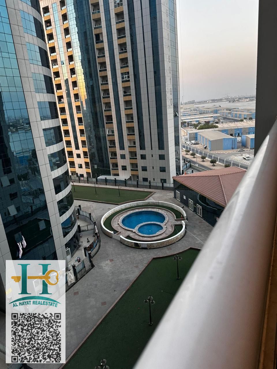 Available now for monthly rent in Al Bustan area, Orient Towers. Two furnished bedrooms