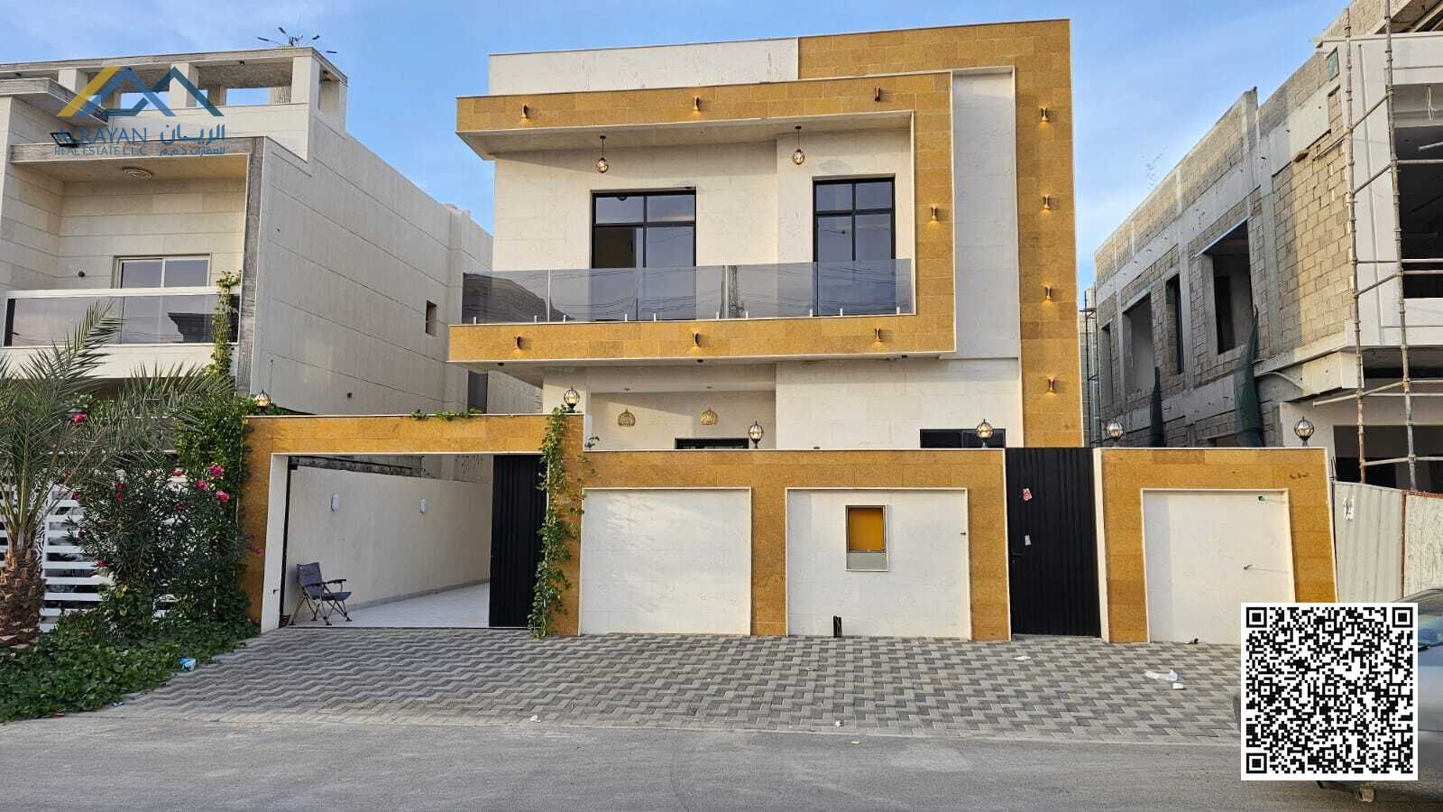 Villa for sale in the prestigious Al Yasmin area, Ajman. Own your dream home in the most desirable location, with the finest finishes and the best pri