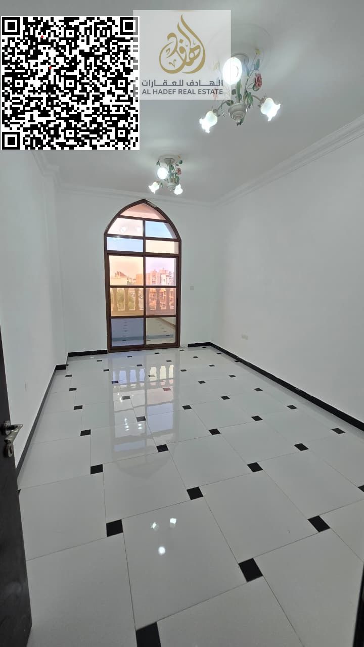 One bedroom, living room, balcony, two bathrooms, and kitchen. Unique and elegant design. Located in a quiet area of Al Rawda, near the Dubai exit.