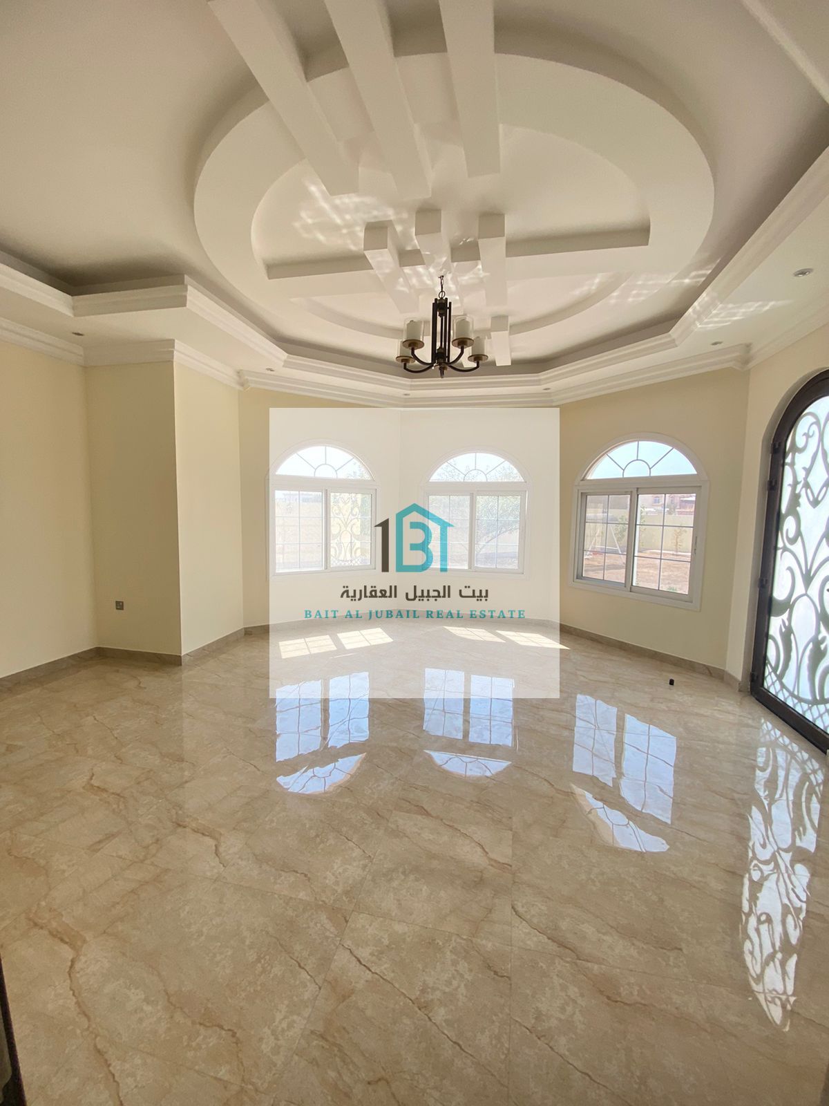A spacious villa located directly opposite the Sheikh’s Palace, offering privacy, a large land area, and a prime residential setting.