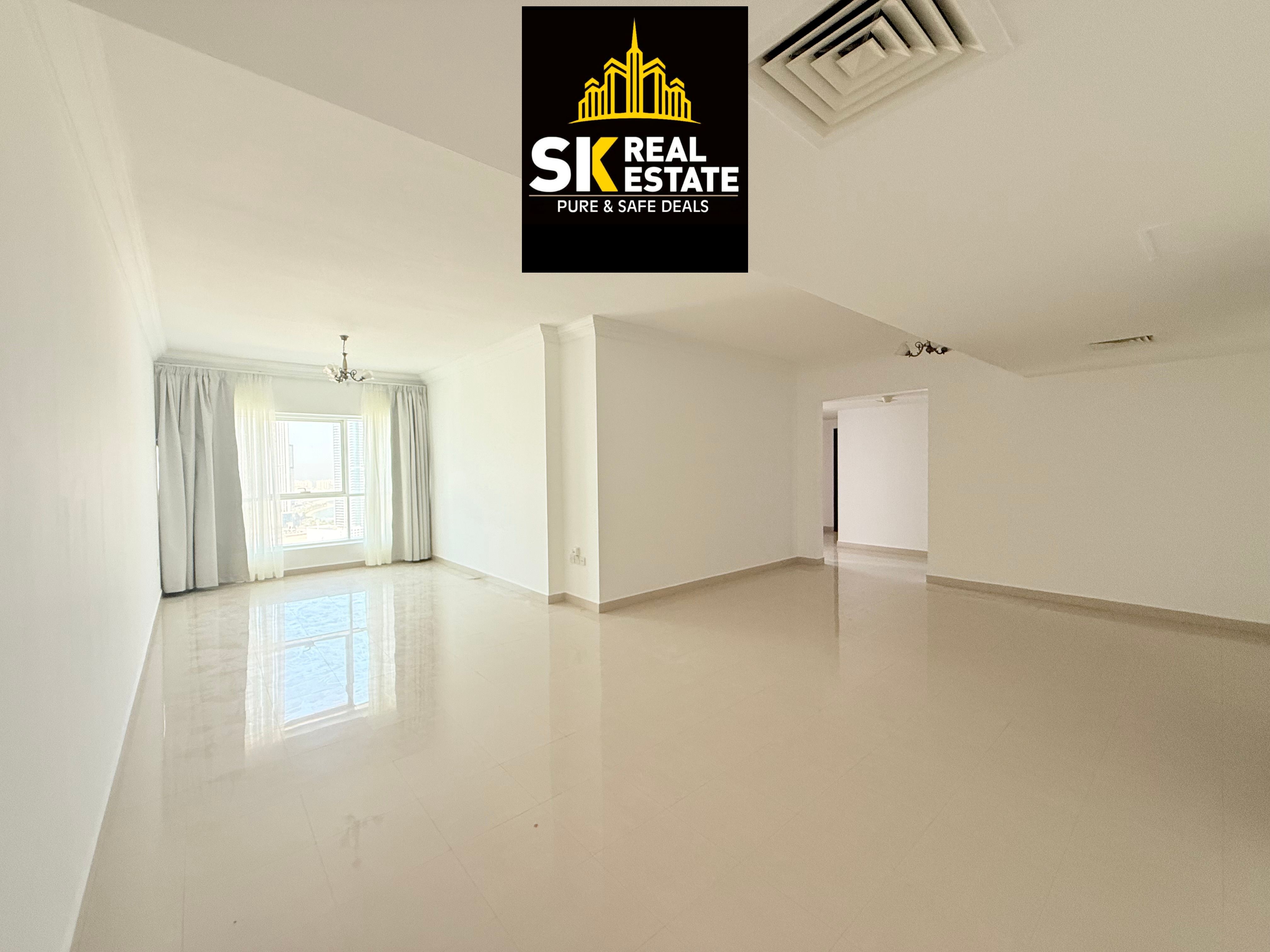 EASY TO DUBAI EXCESS SEE VIEW THREE BHK WITH BALCONY WITH BUILT IN WARDROBES WITH POOL & GYM