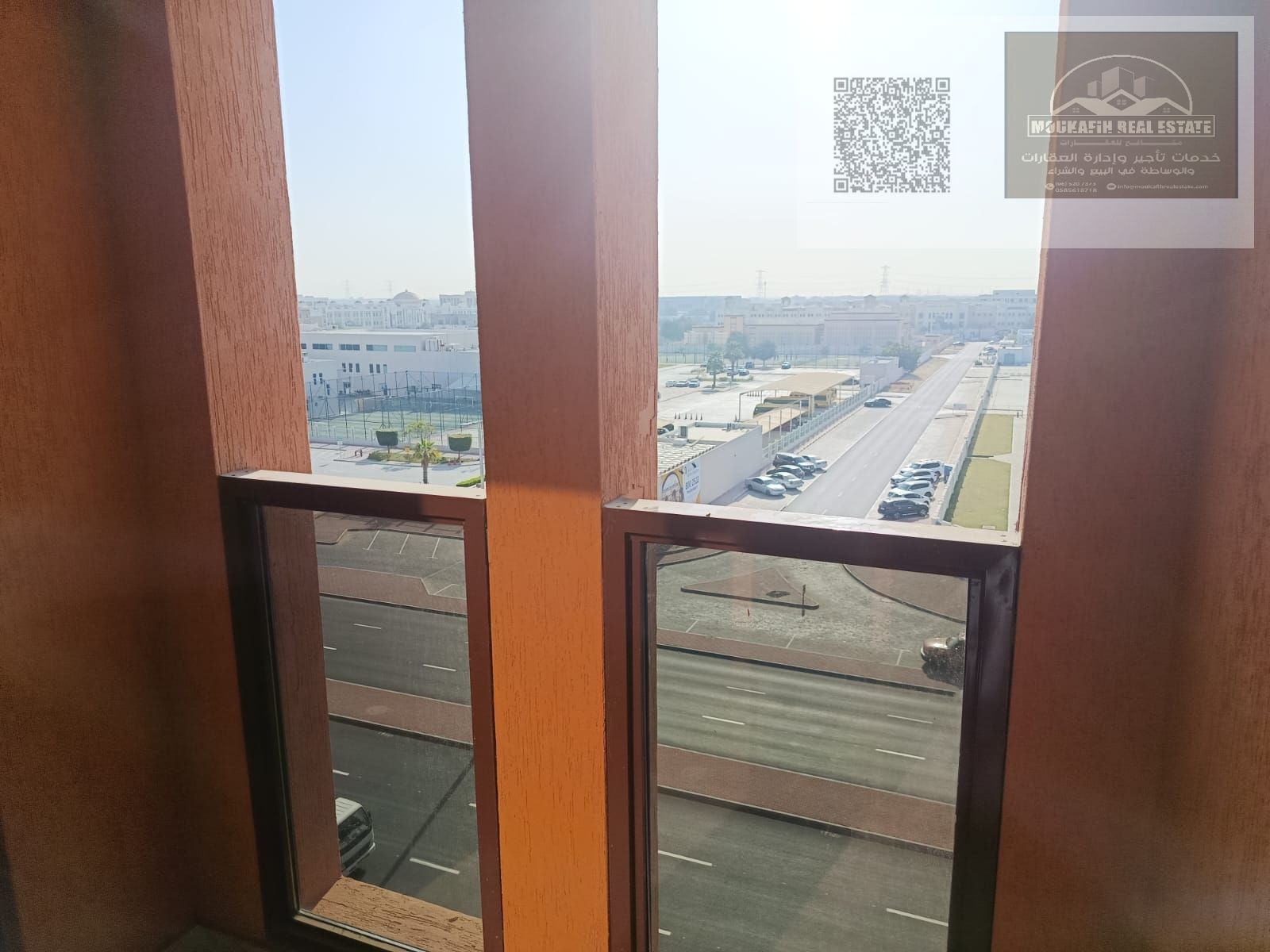 1BR hall Al Muwaihat 3, master, balcony, equipped kitchen, first occupant