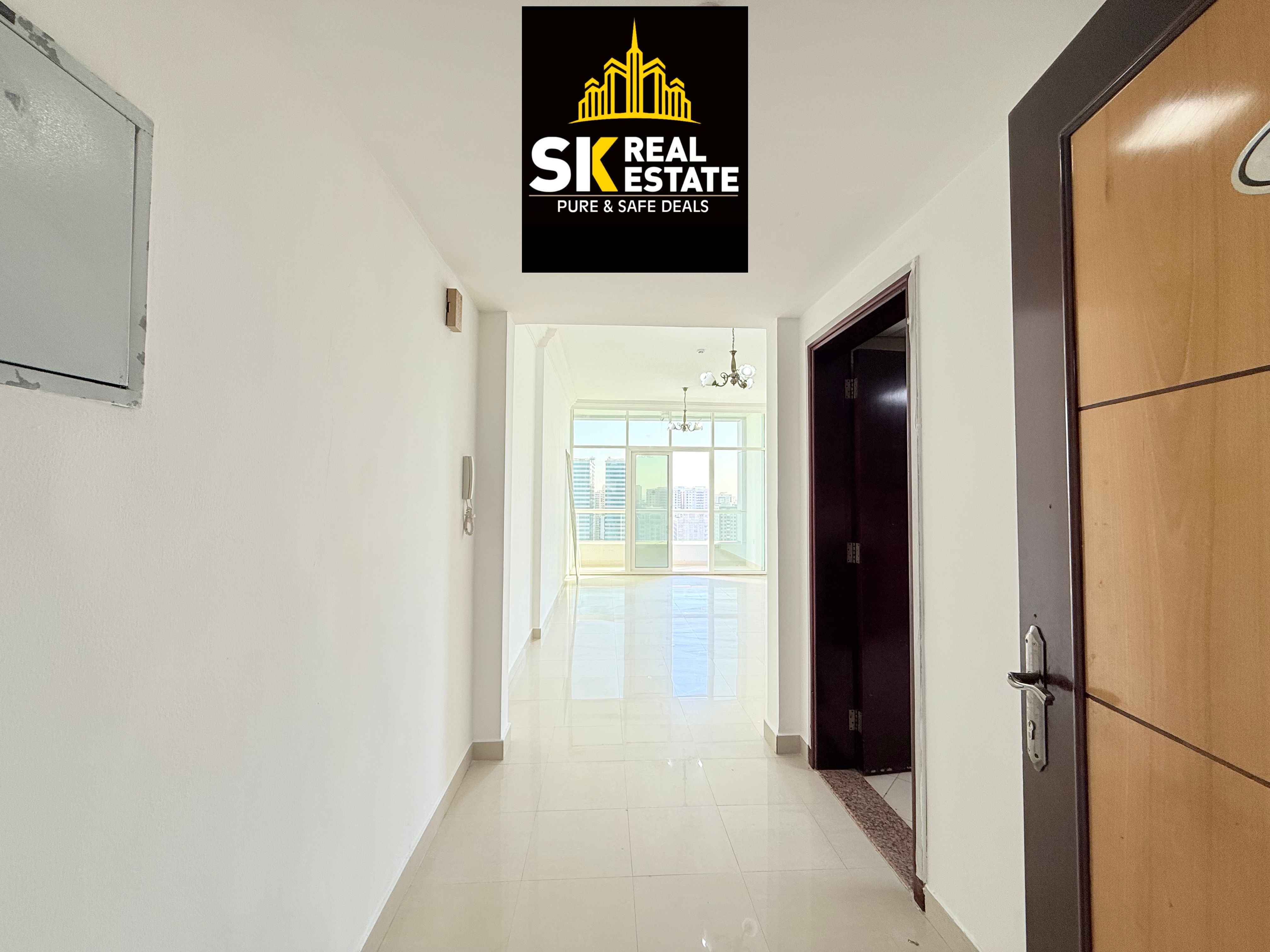 READY TO MOVE LIMITED OFFER SPACIOUS ONE BHK WITH BALCONY WITH BUILT IN WARDROBES WITH POOL & GYM EASY TO DUBAI EXCESS
