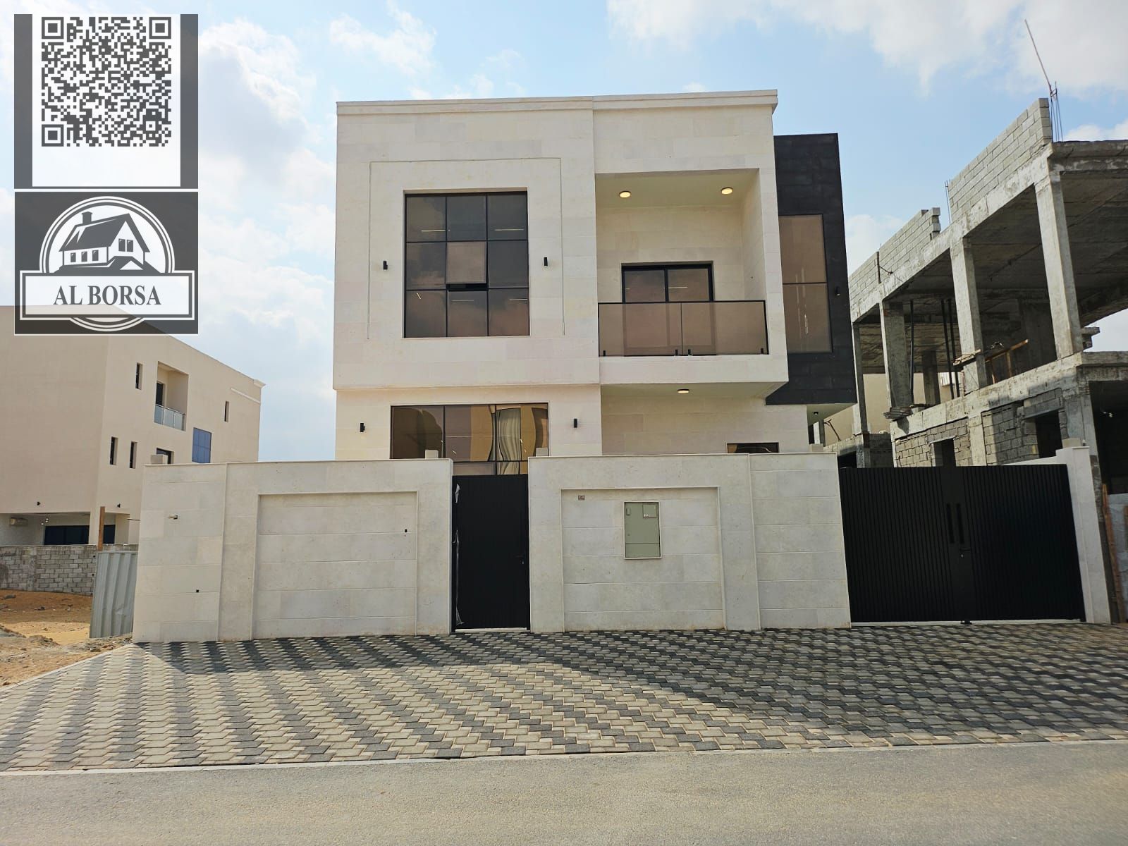 Villa for sale in Al Zahia | 5 master bedrooms + swimming pool | Land area 3,600 ft² | Built-up area 3,800 ft² | Asphalt road | AED 1,850,000