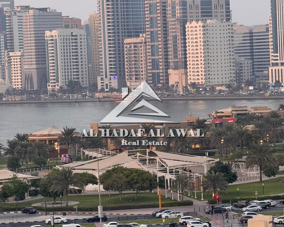 One bedroom hall in Al Majaz 1 good space and finishing prime location close to all services annual rent 5500 AED including all services security depo